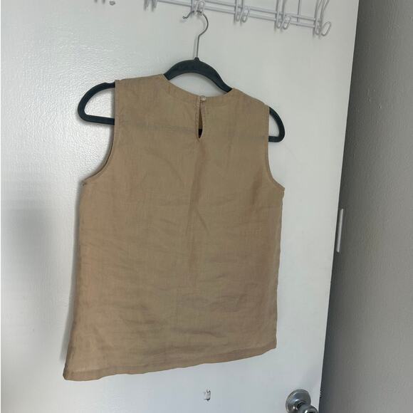 Quince 100% European Linen Tank Flax - Picture 9 of 9